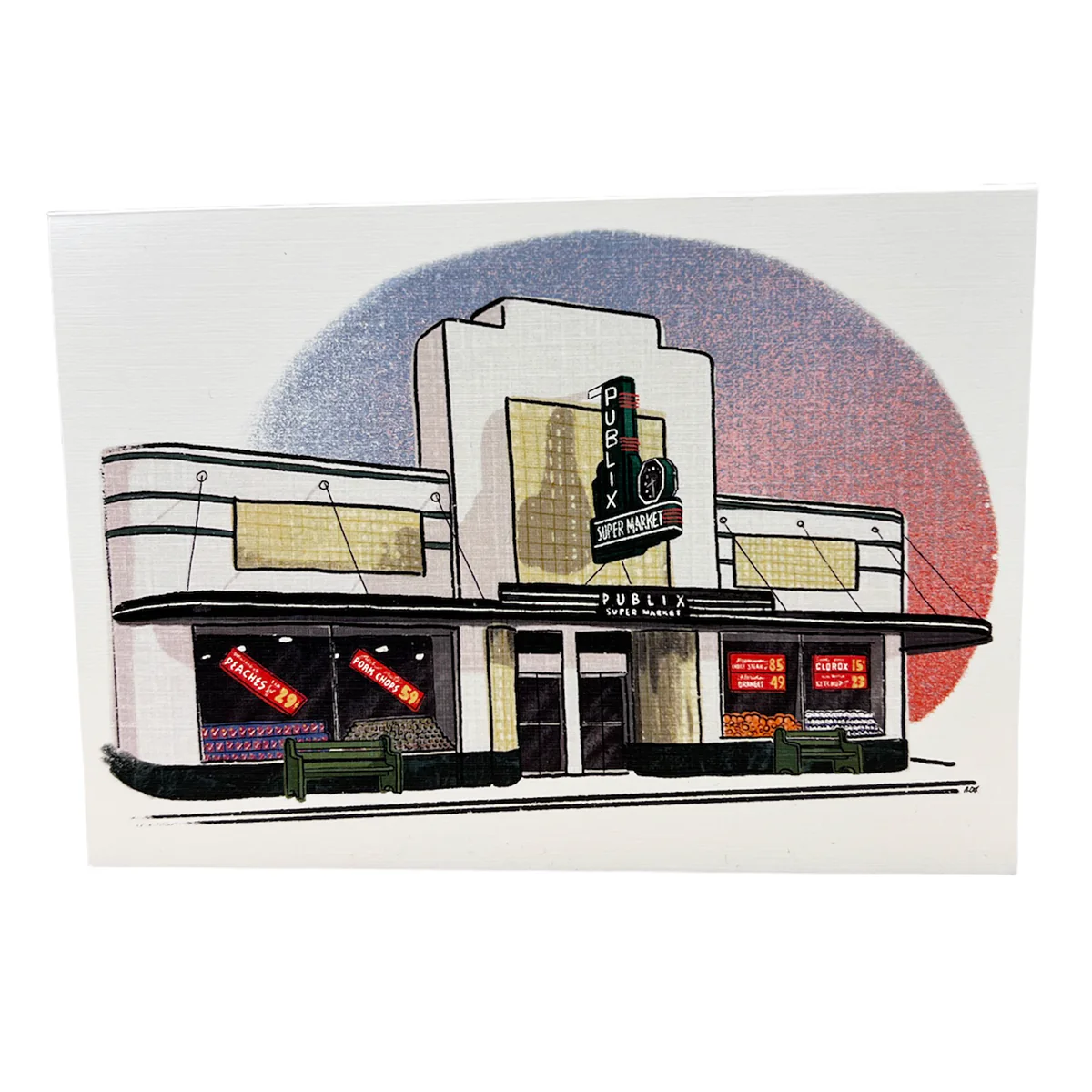 5x7 Vintage  Publix Greeting Cards - Set of 5 - Image 3