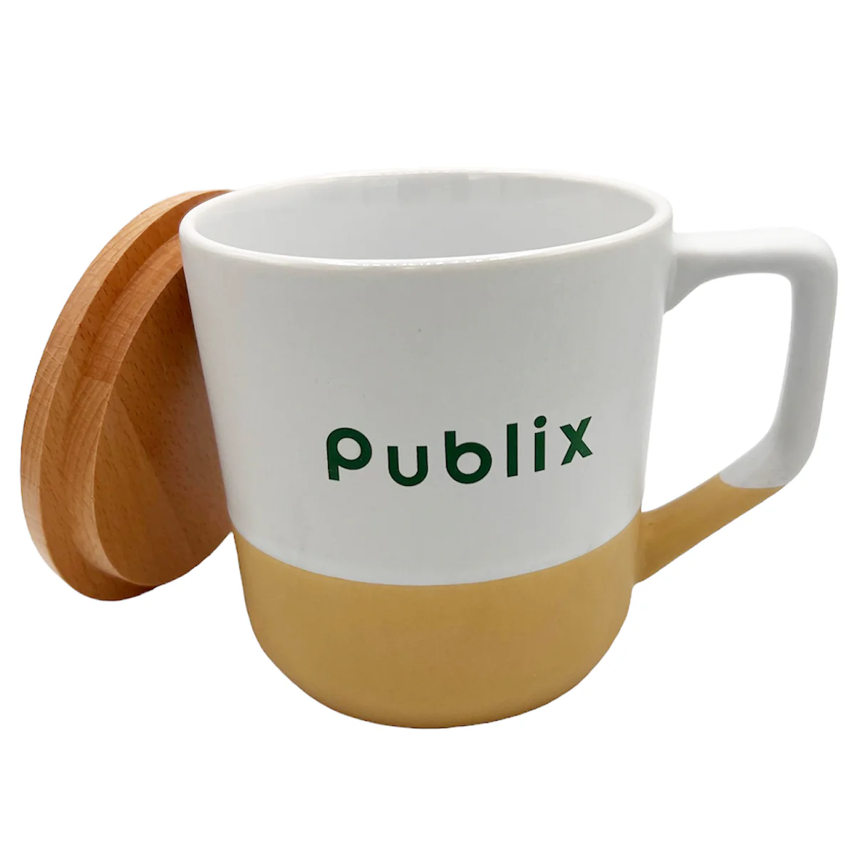 Boston Ceramic Mug With Wood Lid, 16.5oz - Image 2