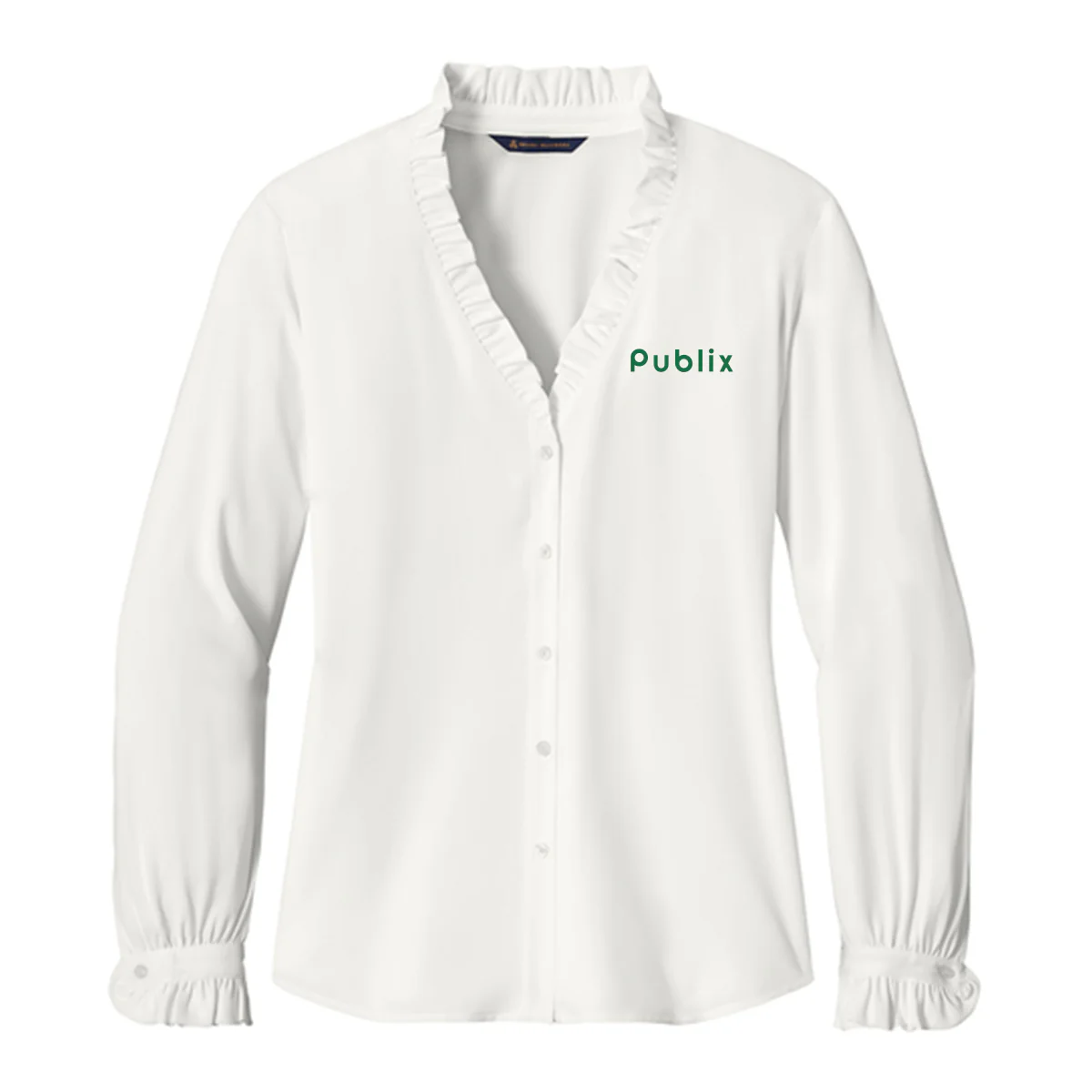 Brooks Brothers® Women’s Long Sleeve Ruffle Collar Blouse