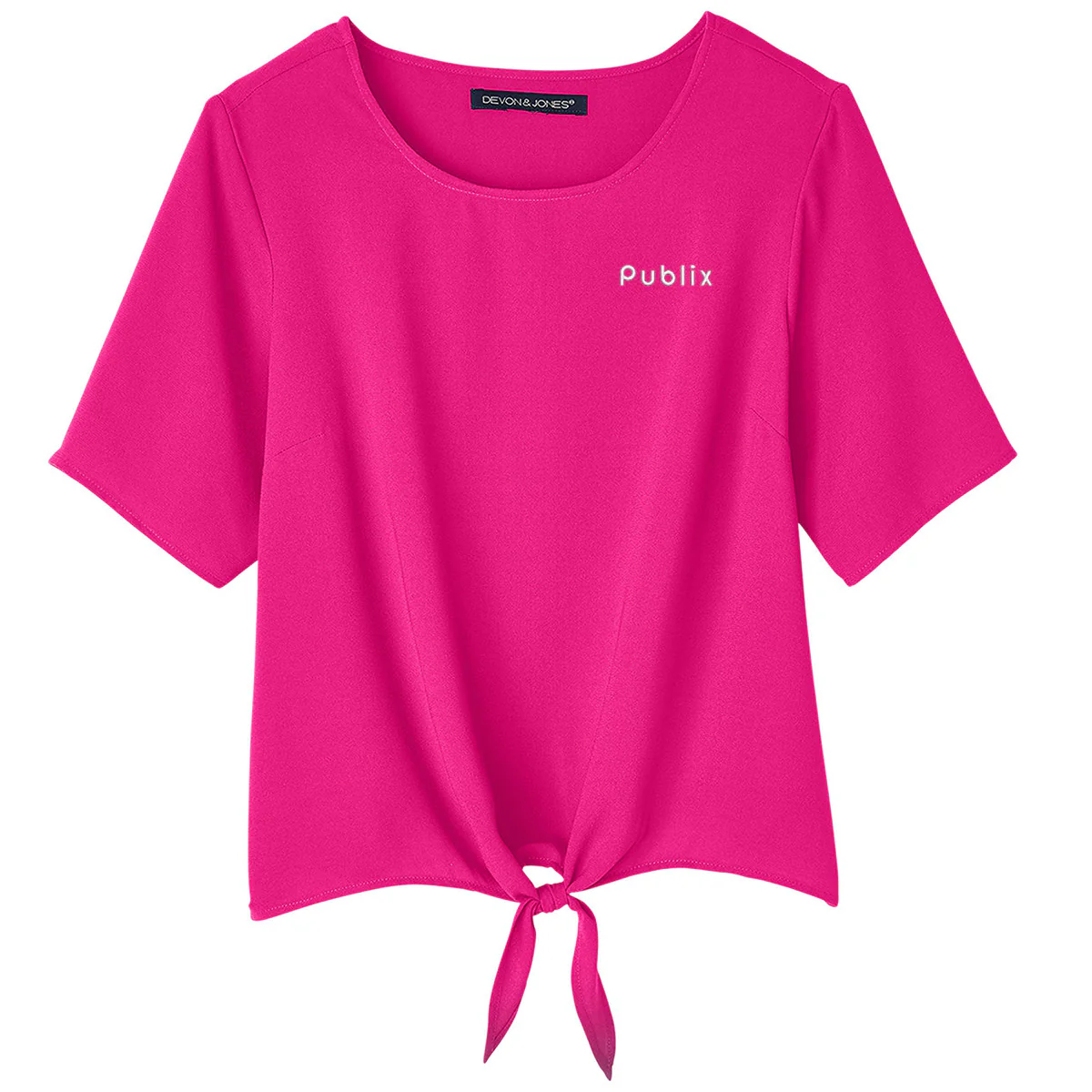 Devon & Jones Ladies' Perfect Fit™ Tie-Front Blouse - Two color options - Image 2