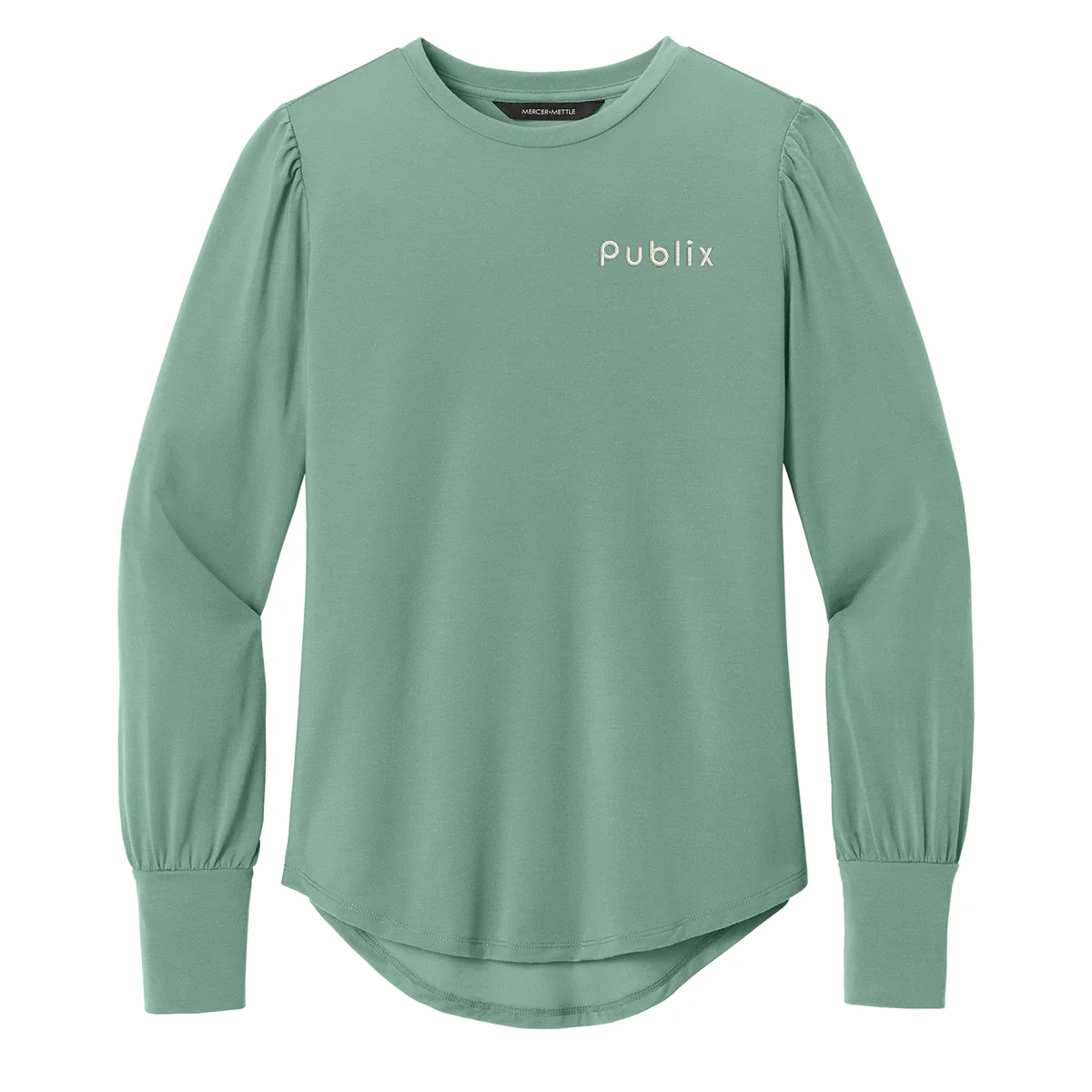 Mercer+Mettle Women’s Stretch Jersey Long Sleeve Blouson Top - Two Color Options