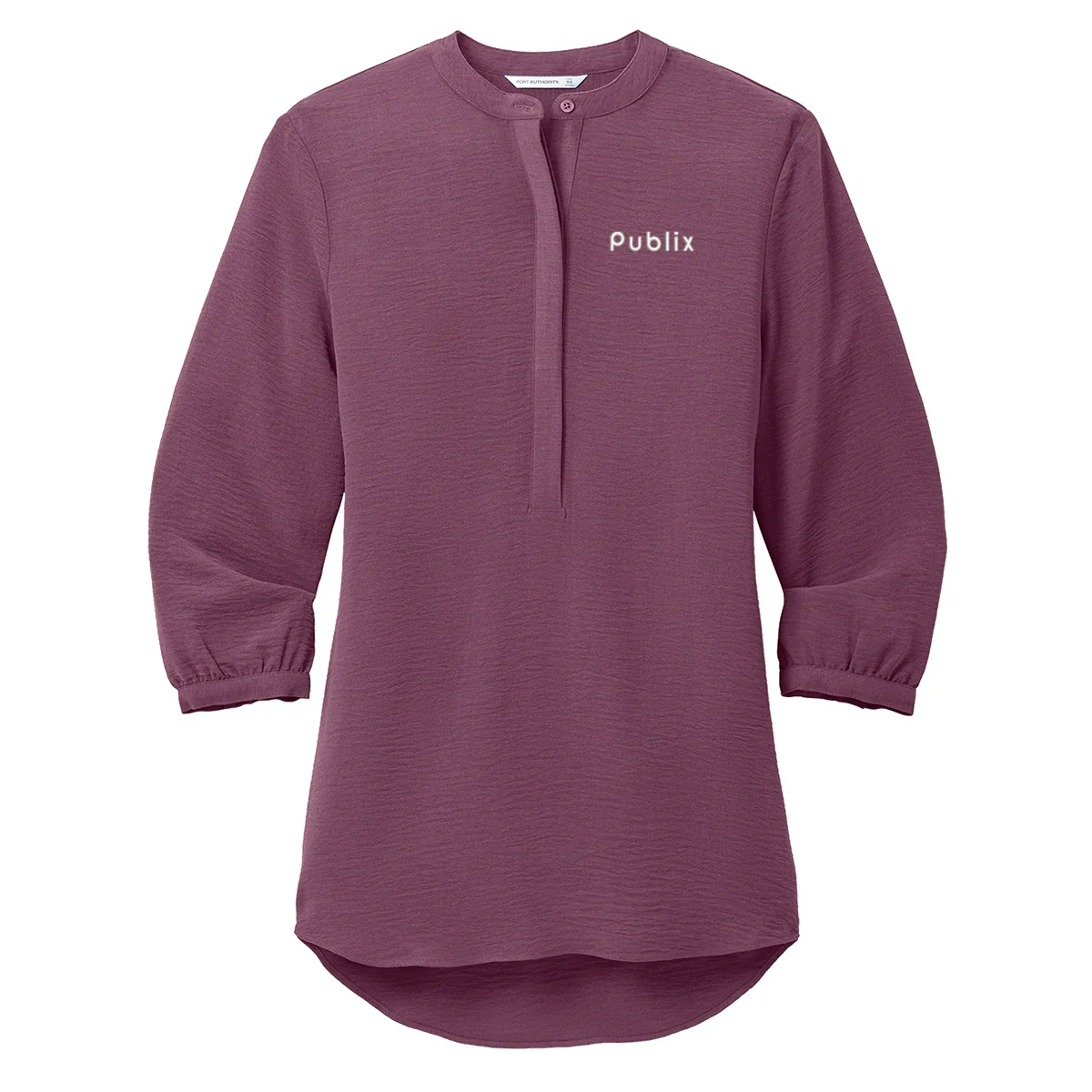 Port Authority Women's 3/4-Sleeve Textured Crepe Tunic - Image 2
