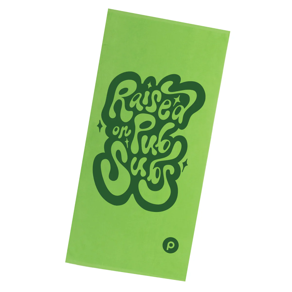 Super Soft Premium Velour Beach Towel - Raised on Pub Subs
