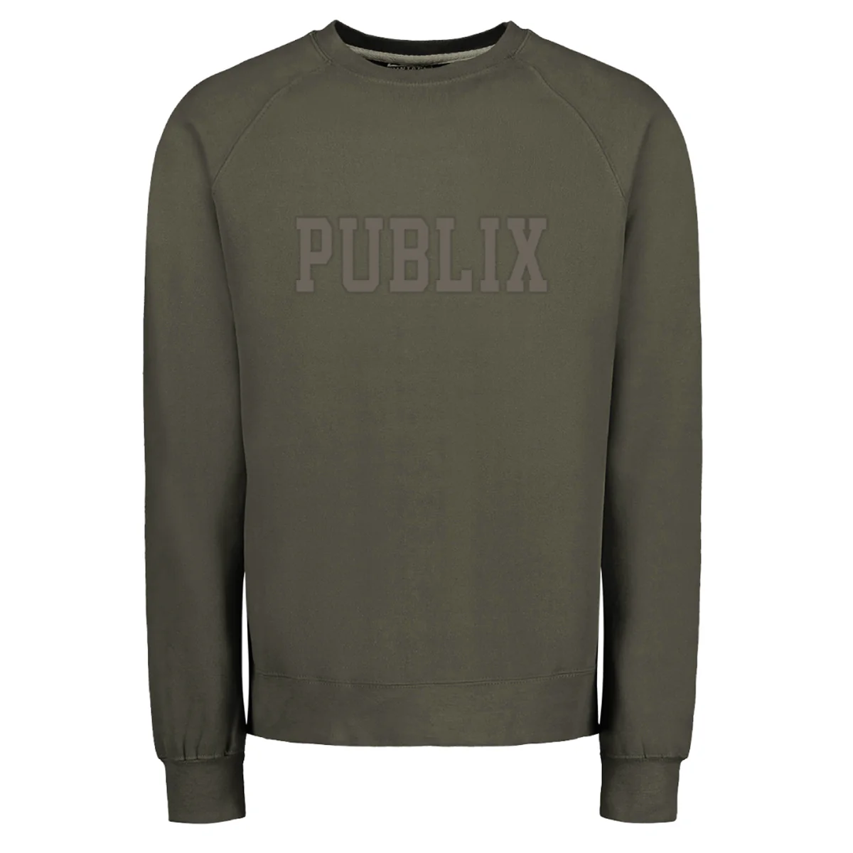 Publix Puff Print - Tone on Tone Vintage Fleece Raglan Crew